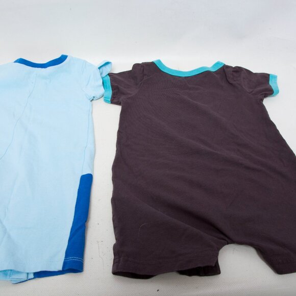 Baby Boy 18M Rompers Lot of 3 – First Impressions & Carter’s - Fish, Giraffe - Picture 5 of 7